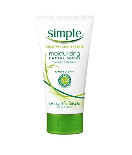 5 Pack Simple Sensitive Skin Moisturizing Facial Wash Cleanser 5 Oz Each