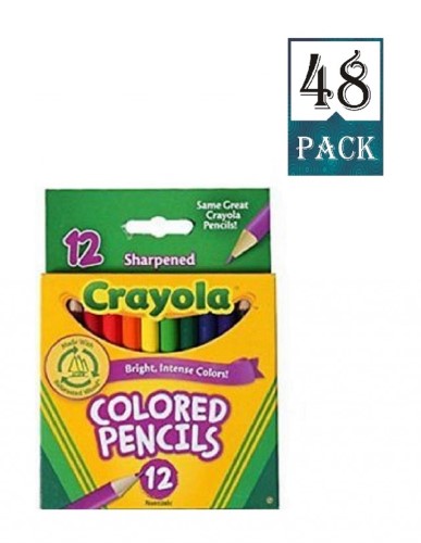Crayola 12 Ct. Colored Pencils Short (Pack of 48)
