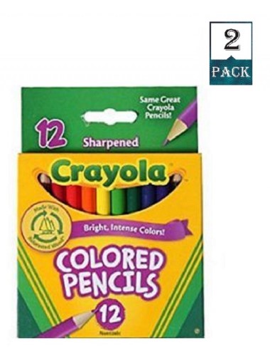 Crayola 12 Ct. Colored Pencils Short (Pack of 2)