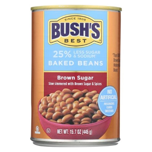 Bush's Best Less Sugar and Sodium Brown Sugar Baked Beans - 15.7oz