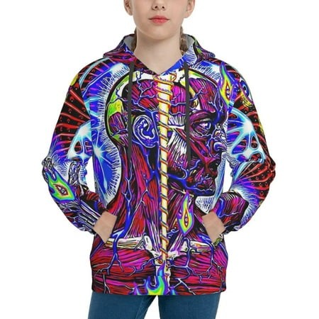 Tool Band Youth Hoodies 3D Print Pullover Hooded Sweatshirt Unisex Casual Sweater Tops Blouse Long Sleeve Kids Hoodie X-Large
