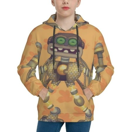 My Singing Monsters Youth Hoodies 3D Print Pullover Hooded Sweatshirt Unisex Casual Sweater Tops Blouse Long Sleeve Kids Hoodie X-Large
