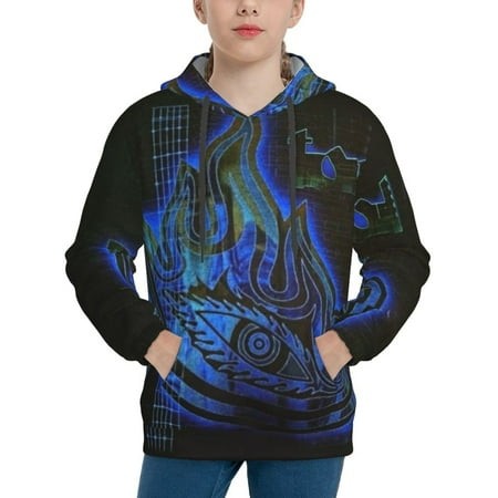 Tool Band Youth Hoodies 3D Print Pullover Hooded Sweatshirt Unisex Casual Sweater Tops Blouse Long Sleeve Kids Hoodie X-Large