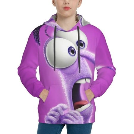 Inside Out Youth Hoodies 3D Print Pullover Hooded Sweatshirt Unisex Casual Sweater Tops Blouse Long Sleeve Kids Hoodie X-Large