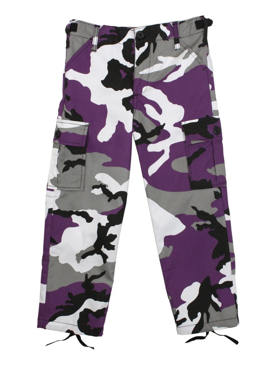 Rothco Kids Cargo Pants Ultra Violet Camo S