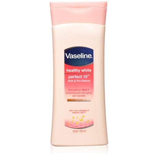 VASELINE 100 Ml. Healthy White Perfect Whitening Body Lotion 10 in 1 Brightening