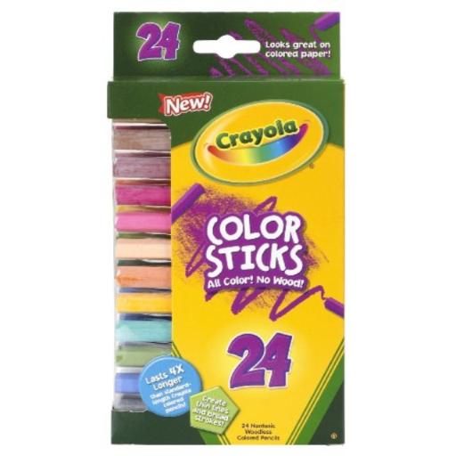 Crayola 24 Ct Color Stick Pencils, 24 Assorted Colors (68-2324)
