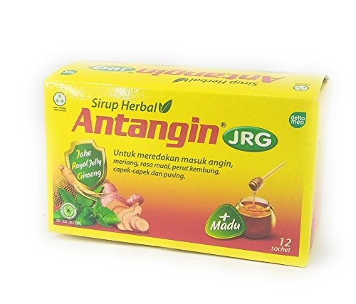 Antangin JRG Herbal Syrup 12-ct, 180 Ml/ 6 Fl Oz (Pack of 1)
