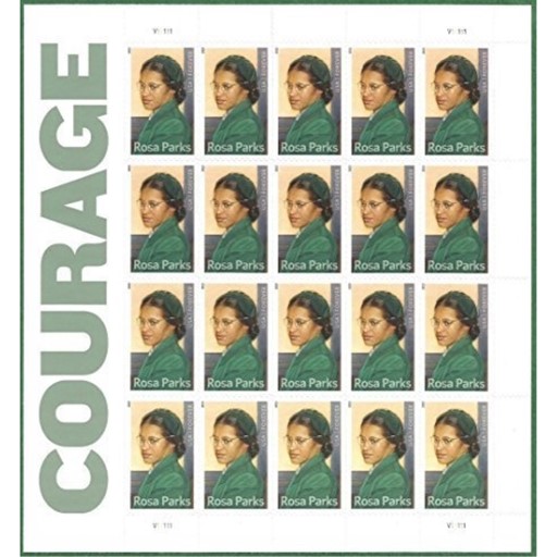 Courage: Rosa Parks Full Sheet of 20 X Forever Stamps, USA 2013, Scott 4742