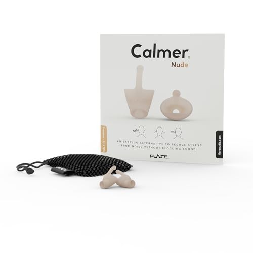 Flare Calmer Nude  Ear Plugs Alternative  Reduce Annoying Noises Without Blocking Sound  Soft Reusable Silicone - 2313 TRN thumbnail