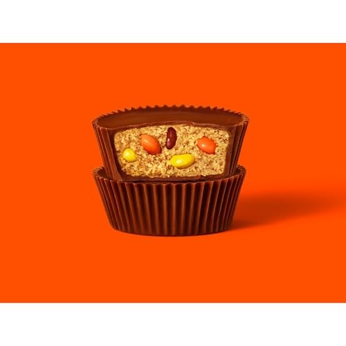 REESE'S Big Cup with Pieces Milk Chocolate King Size Peanut Butter Cups, Candy Packs, 2.8 Oz (16 Count) thumbnail