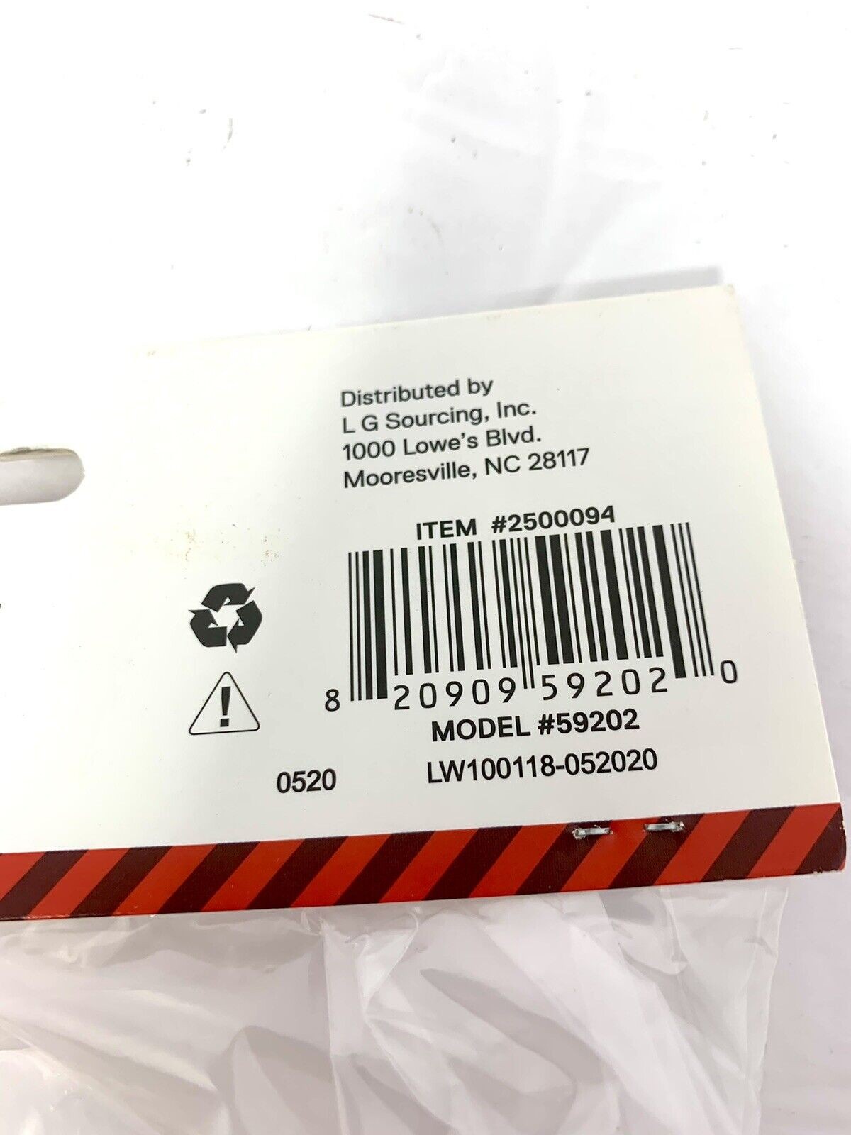 Safety Goggles L G Sourcing Inc Model 59202 Box of 18 New Sealed Package thumbnail