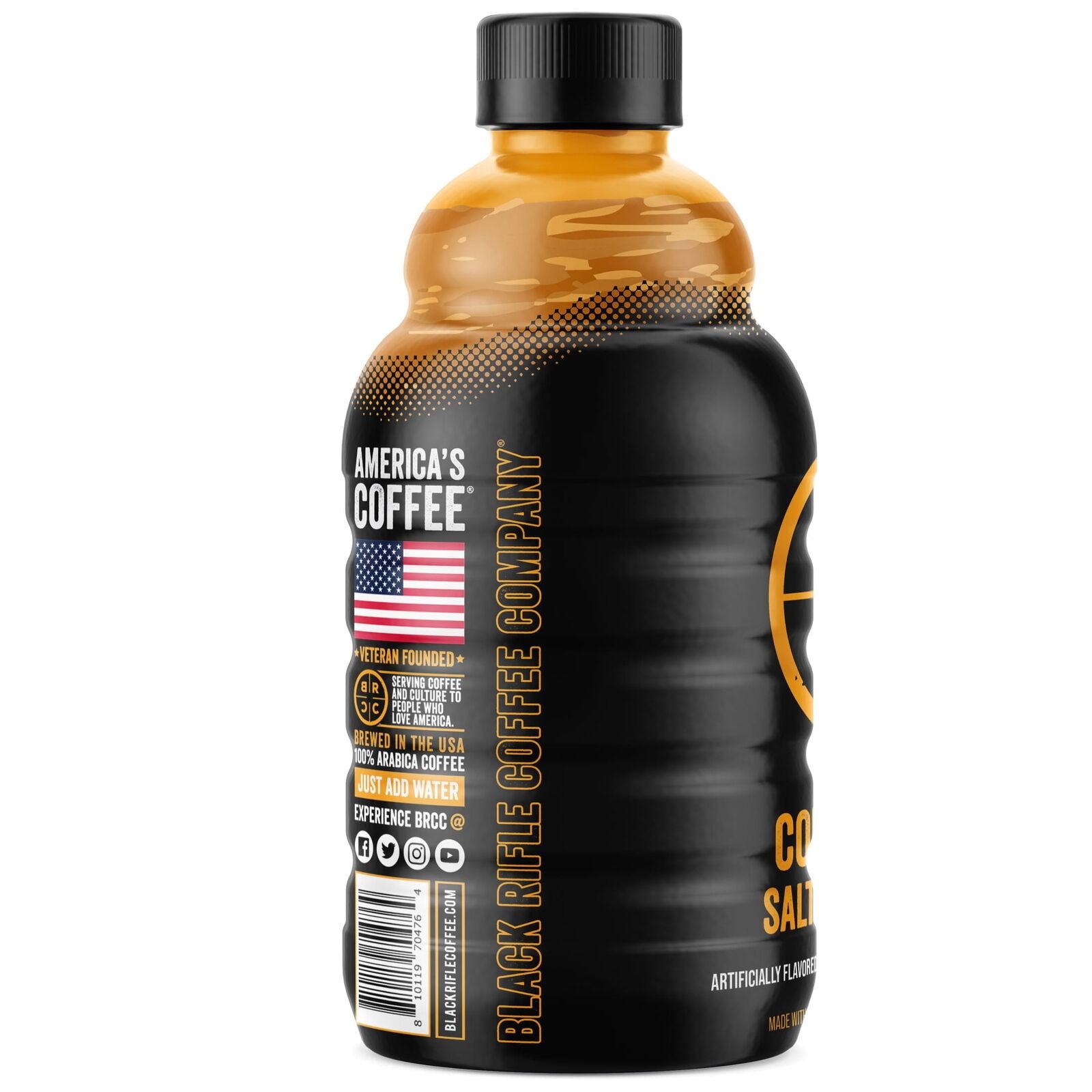 Black Rifle Coffee Company Salty Caramel Cold Brew Iced Flavored Coffee Concentrate Drink for Instant Energy  32 Oz thumbnail