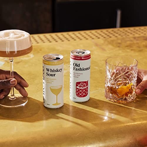 SPIRITLESS Whiskey Sour, Non-Alcoholic Pour-Over Cans, Ready to Drink Mocktail or Cocktail Mixer, Vegan, 35 Calories, 8.45 Fl Oz Cans (12 Pack) thumbnail