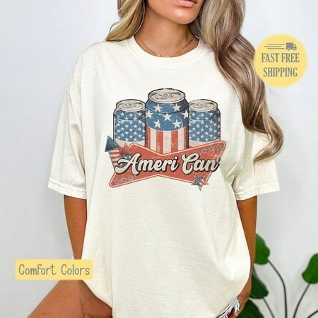 American Beer  4th of July Shirt  Fourth of July  Budweiser  Coors Light  Corona  Beer Babe  Graphic Shirt  BBQ Tee  Patriotic Shirt  the Unisex Comfo