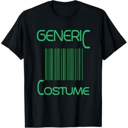 FUNNY GENERIC HALLOWEEN COSTUME T-SHIRT Barcode Humor Meme T-Shirt