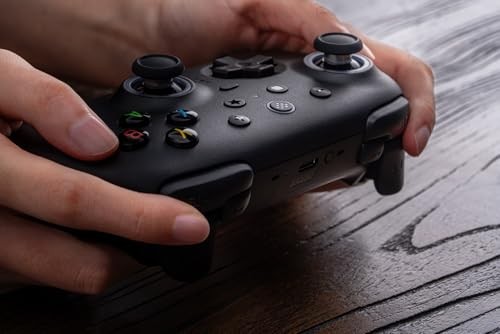 8BitDo - Ultimate 2 Bluetooth Wireless Controller with Hall Effect Triggers, TMR Joysticks and Integrated Charging Dock - Black thumbnail