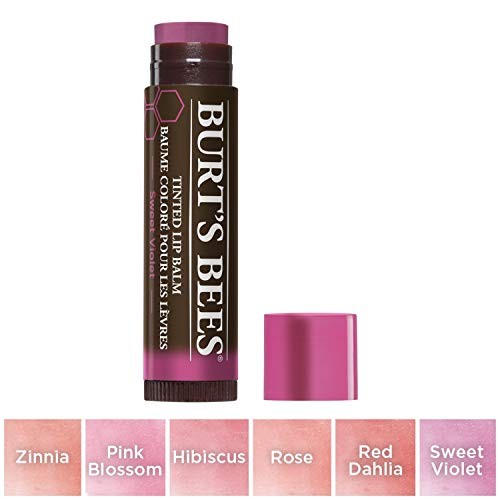 Burt's Bees 100% Natural Tinted Lip Balm, Sweet Violet with Shea Butter & Botanical Waxes - 1 Tube thumbnail