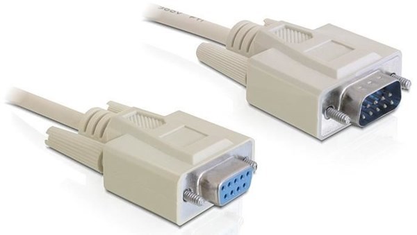 DeLOCK RS-232, 10m Serial Cable Beige DB-9