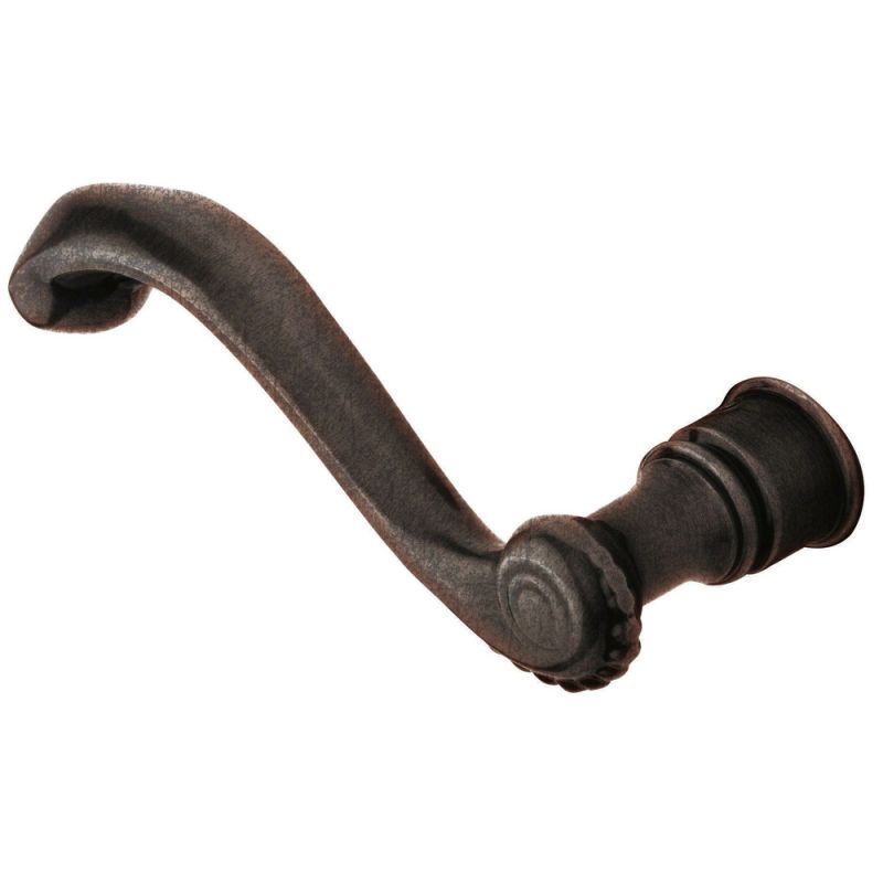 Baldwin 5104.LMR Single Left Hand Estate Lever Minus Rosettes Distressed Venetian Bronze