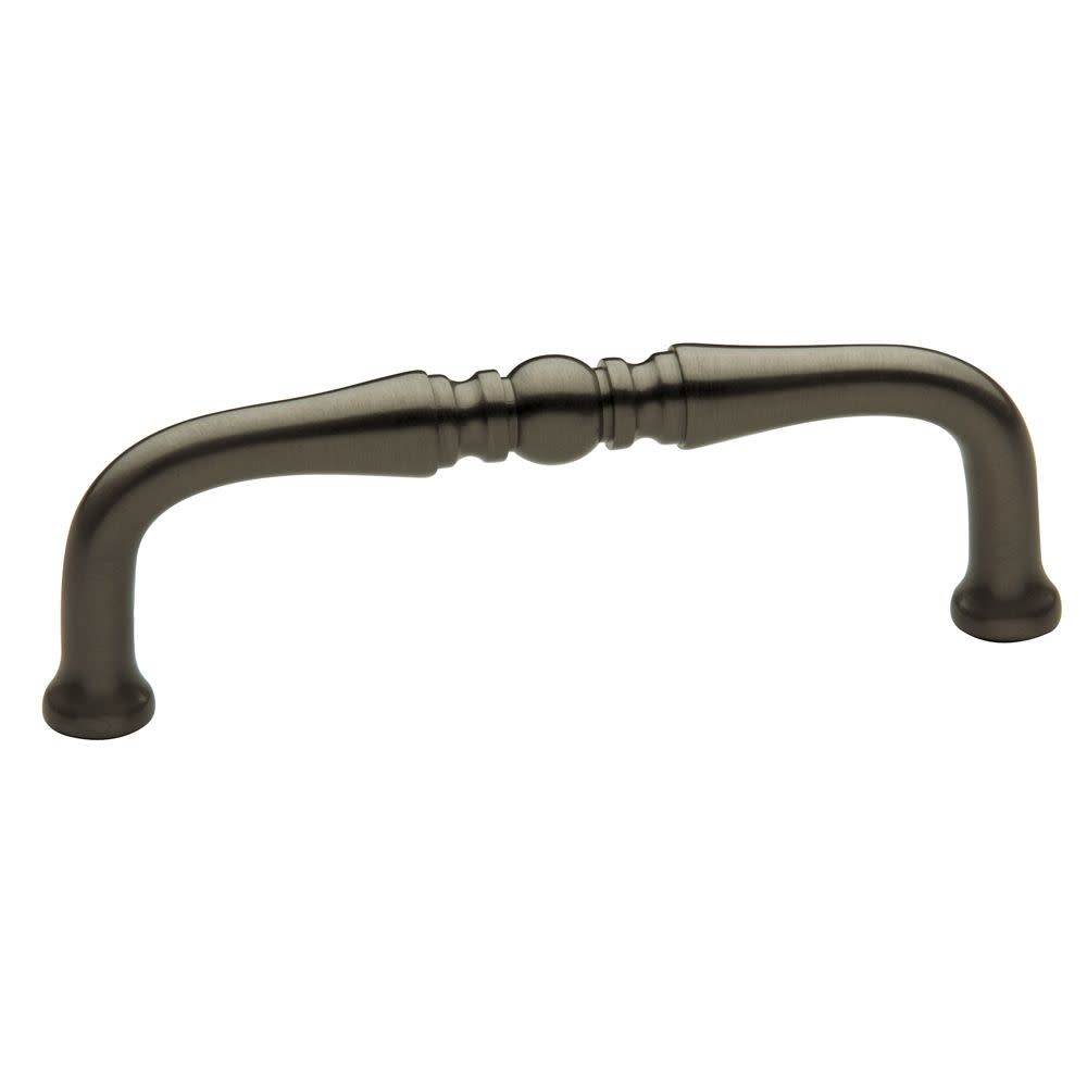 Baldwin 4964 Colonial 4 Inch Center to Center Handle Cabinet Pull Antique Nickel Cabinet Hardware Pulls Handle