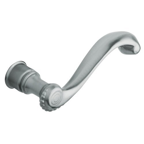 Baldwin 5104 Pair of Estate Rope Levers Without Rosettes Satin Chrome Hardware Accessories and Parts Door Hardware Parts Door Handles