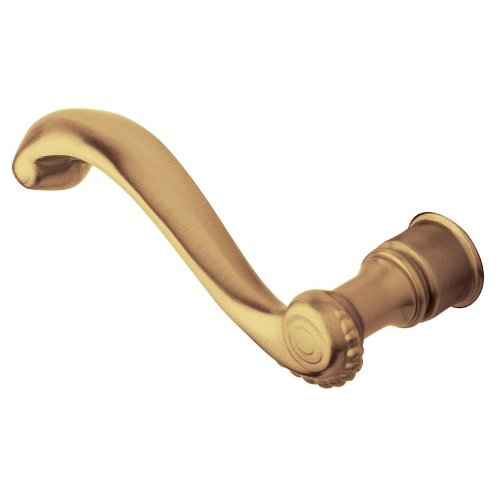 Baldwin 5104.LMR Single Left Hand Estate Lever Minus Rosettes Vintage Brass Hardware Accessories and Parts Door Hardware Parts Door Handles