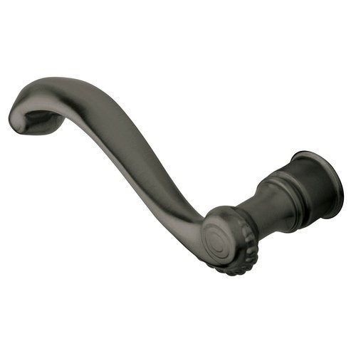Baldwin 5104.LMR Single Left Hand Estate Lever Minus Rosettes Antique Nickel Hardware Accessories and Parts Door Hardware Parts Door Handles
