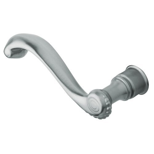 Baldwin 5104.LMR Single Left Hand Estate Lever Minus Rosettes Satin Chrome Hardware Accessories and Parts Door Hardware Parts Door Handles