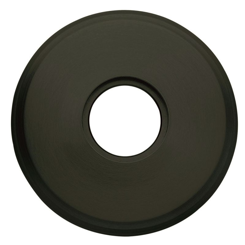 Baldwin 5075.FD 5075 Dummy Rosette Only from the Estate Collection - Pair Satin Black Hardware Accessories and Parts Door Hardware Parts Trim Plates