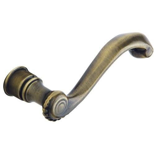 Baldwin 5104.RMR Single Right Hand 5104 Estate Lever Without Rosette Locking/Latching Mechanism Purchased Separately Satin Brass and Black Hardware