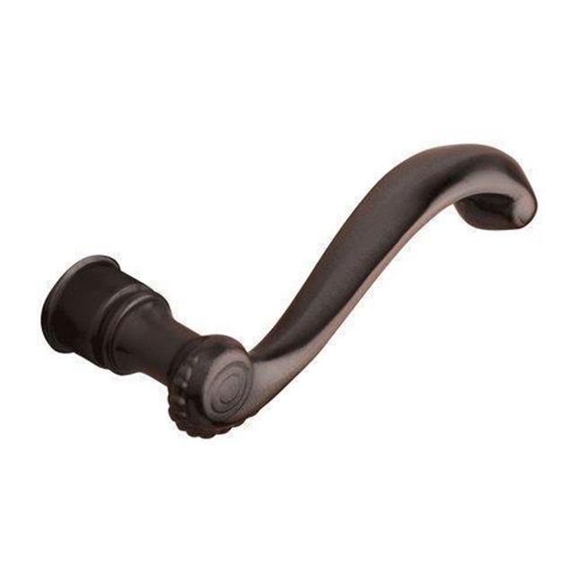 Baldwin 5104.RMR Single Right Hand Estate Lever Minus Rosettes Venetian Bronze Hardware Accessories and Parts Door Hardware Parts Door Handles