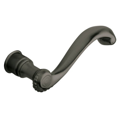Baldwin 5104.RMR Single Right Hand Estate Lever Minus Rosettes Antique Nickel Hardware Accessories and Parts Door Hardware Parts Door Handles