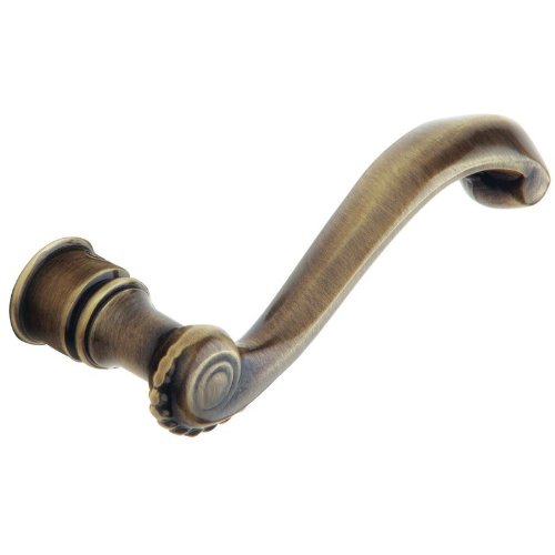 Baldwin 5104.RMR Single Right Hand Estate Lever Minus Rosettes, Aged Brass