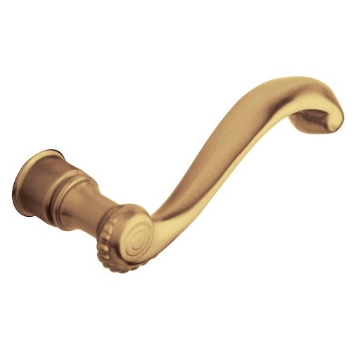 Baldwin 5104.RMR Single Right Hand Estate Lever Minus Rosettes Vintage Brass Hardware Accessories and Parts Door Hardware Parts Door Handles