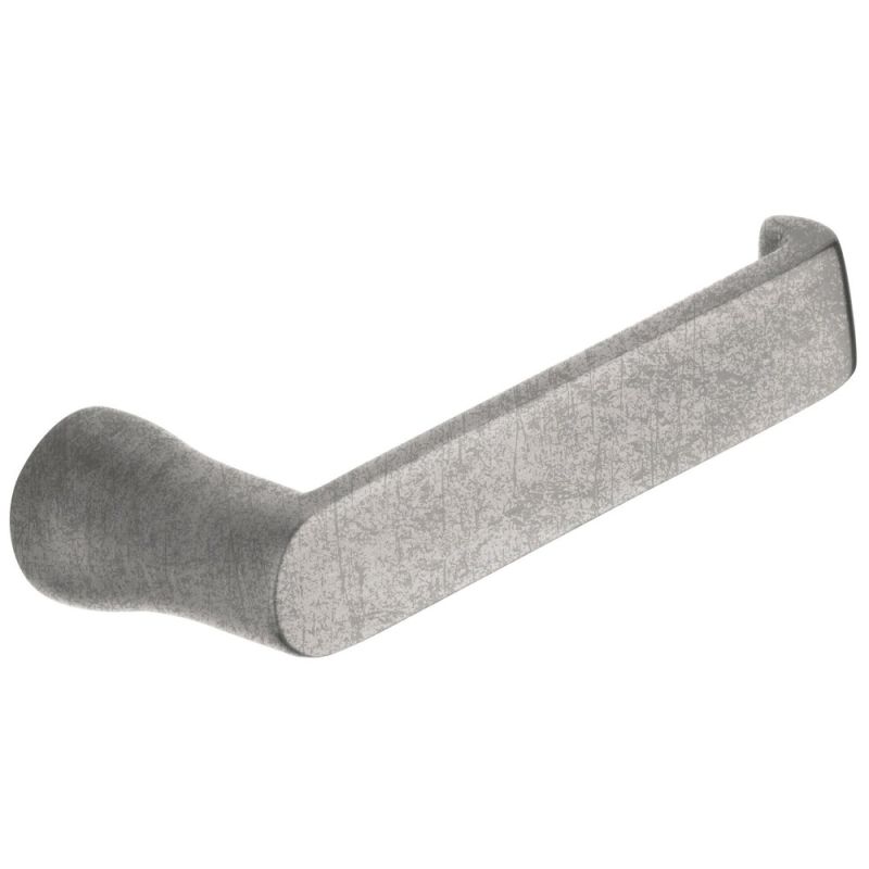 Baldwin 5105 Pair of Estate Levers Without Rosettes Distressed Antique Nickel Hardware Accessories and Parts Door Hardware Parts Door Handles