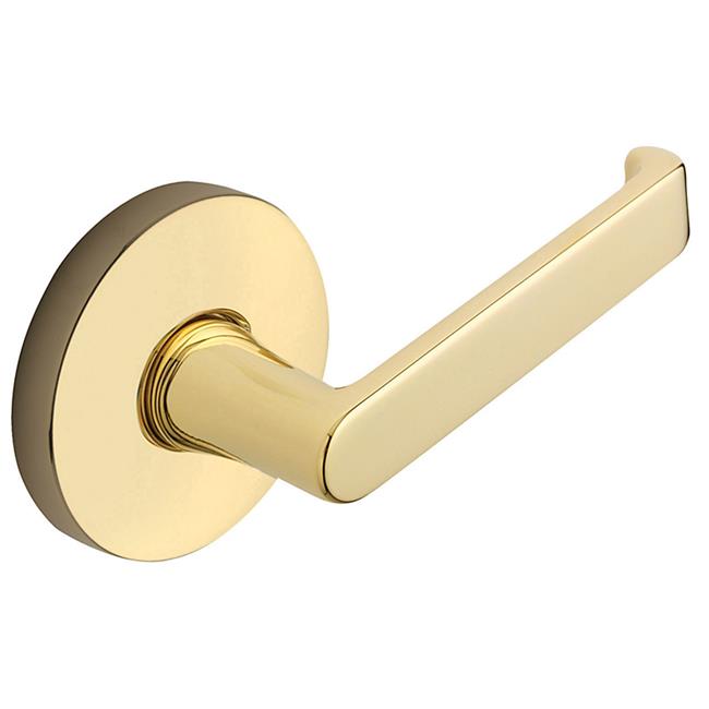 Baldwin 5105 Pair of Estate Levers Without Rosettes Polished Brass Hardware Accessories and Parts Door Hardware Parts Door Handles