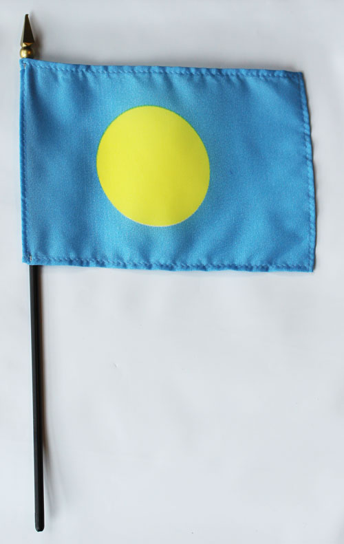 Palau - 4 X6  Stick Flag