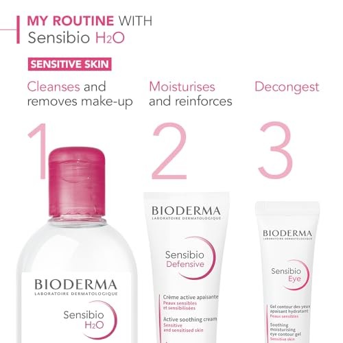 Bioderma Sensibio H2O Micellar Water Makeup Remover - 3.33 Fl Oz: Hypoallergenic, Oil-Free, Paraben-Free, for Sensitive Skin thumbnail
