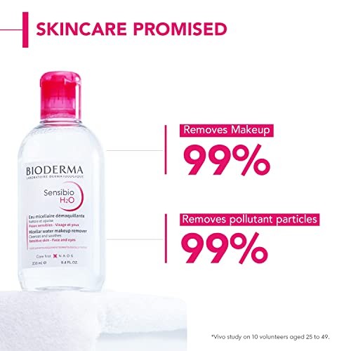 Bioderma Sensibio H2O Micellar Water Makeup Remover - 3.33 Fl Oz: Hypoallergenic, Oil-Free, Paraben-Free, for Sensitive Skin thumbnail