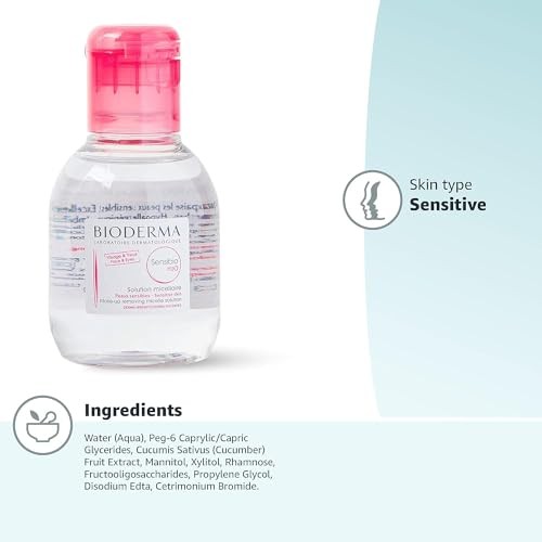 Bioderma Sensibio H2O Micellar Water Makeup Remover - 3.33 Fl Oz: Hypoallergenic, Oil-Free, Paraben-Free, for Sensitive Skin thumbnail
