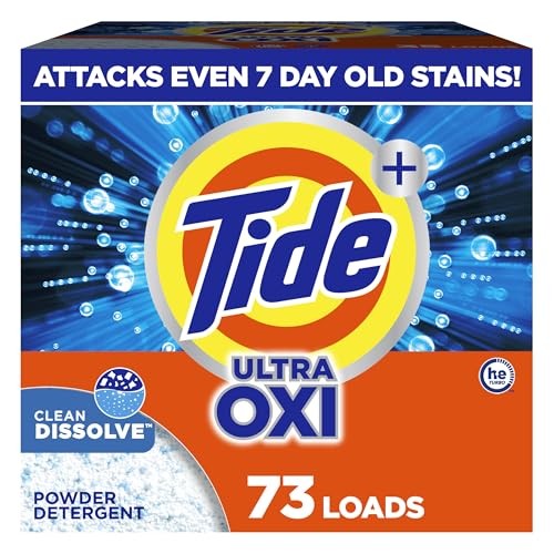 Tide Laundry Detergent Plus Ultra Oxi Powder  73 Loads  114 Oz