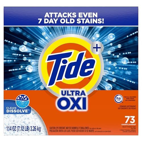 Tide Laundry Detergent Plus Ultra Oxi Powder  73 Loads  114 Oz thumbnail