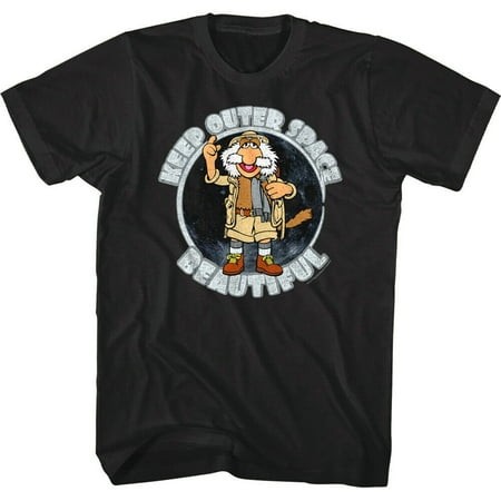 Fraggle Rock Character T Shirt Uncle Traveling Matt Shirt Keep Outer Space Beautiful Tee 80s TV Cartoon Men S Black Tee Shirt