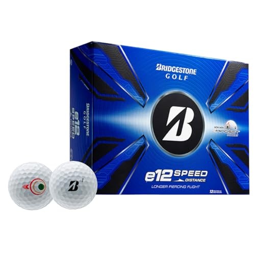 Photo 1 of The Bridgestone 3-piece e12 Speed golf ball is designed for players with driver swing speeds greater than 105mph. The e12 Speed features Bridgestone s proprietary new Active Acceleration Mantle layer that provide increased thrust and higher initial veloci