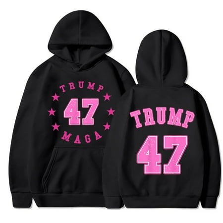 Trump 3119 Trump Merchandise Women S Round Neck Long Sleeve Print Top Hoodie Trump Gifts