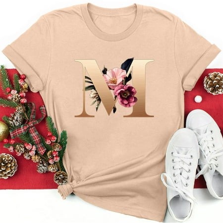Cavosen Valentines Day Womens Short Sleeve Blouses Dressy Casual Festival Love Letter Rose Print Blouse Valentine Round Neck Holiday Tops Romantic Tre