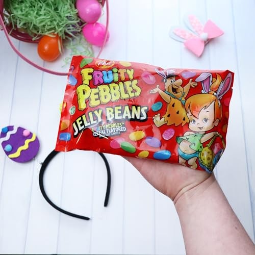 Fruity Pebbles Jelly Beans, Assorted Fruit Flavored Chewy Candies, Easter Egg Fillers and Party Favors, 10 Ounces thumbnail