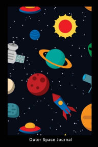 Outer Space Notebook: Space Cartoon School Notebook Gift for Kids Creative Juices Publishing Author