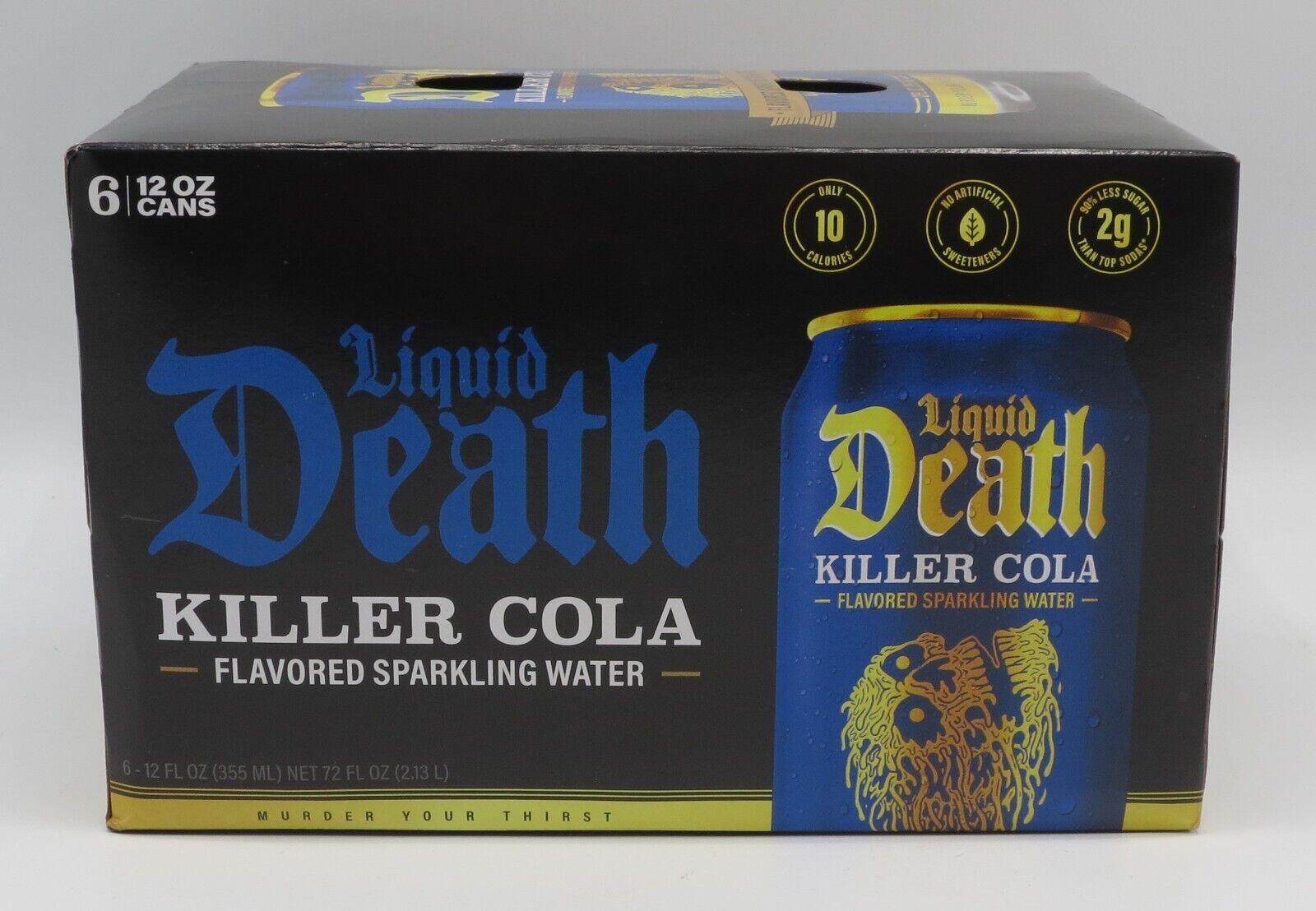 Liquid Death Sparkling Water, Killer Cola 6 Cans (12 Fl Oz Each) thumbnail